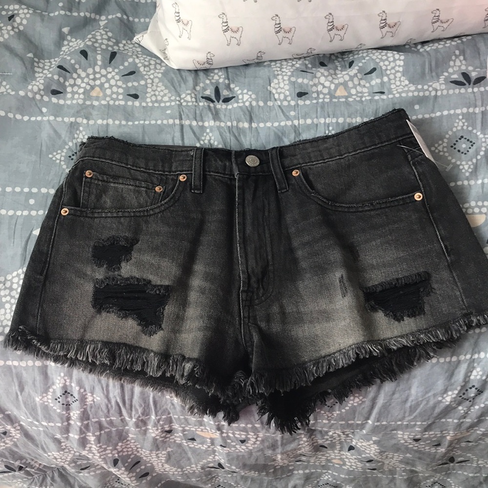 Black Denim shorts